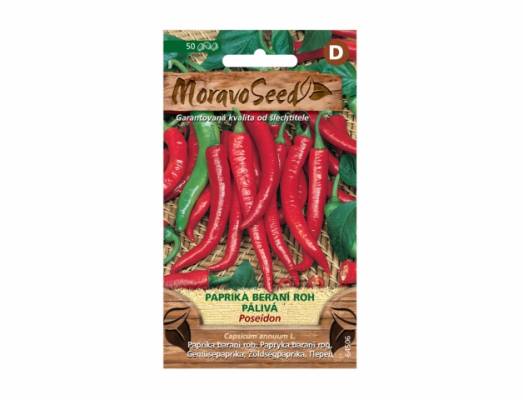 Paprika zel.POSEIDON beraní roh pálivá