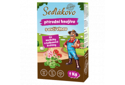 Sedlákovo hnojivo s ovčí vlnou na muškáty a balkonové květiny 1kg