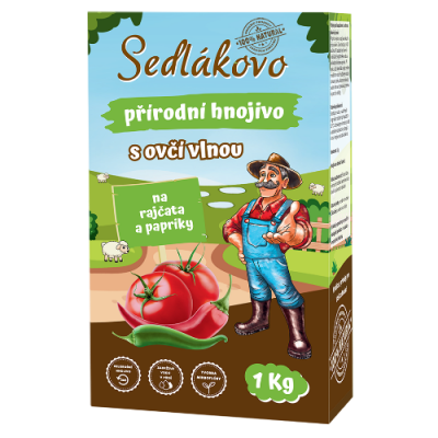 Sedlákovo hnojivo s ovčí vlnou na rajčata a papriky 1kg