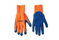 Rukavice pracovní zateplené s texturou akrylové s latexovým povlakem 10 " NEO tools