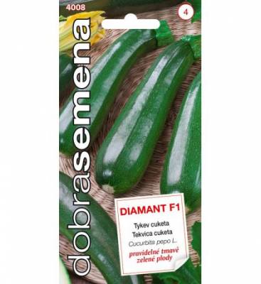 Tykev cuketa-Diamant F1 zelená 1,5g, Dobrá semena