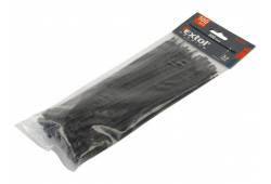 Pásky na vodiče, nylon 3,6x200mm 100ks černé