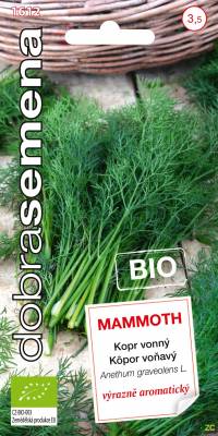 Kopr vonny Bio Mammoth 3g, Dorbá semena