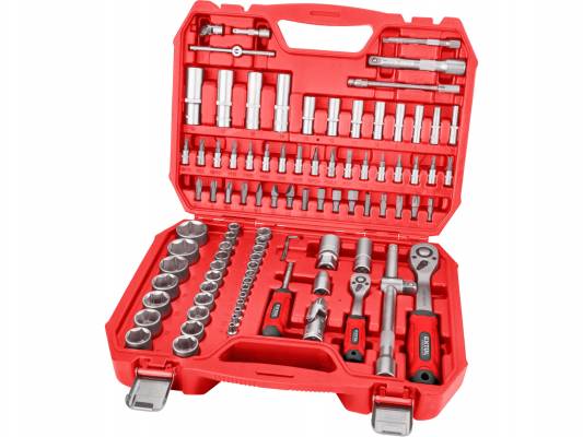 Hlavice nástrčné, sada 94ks, 1/4", 1/2", CrV/S2 EXTOL PREMIUM