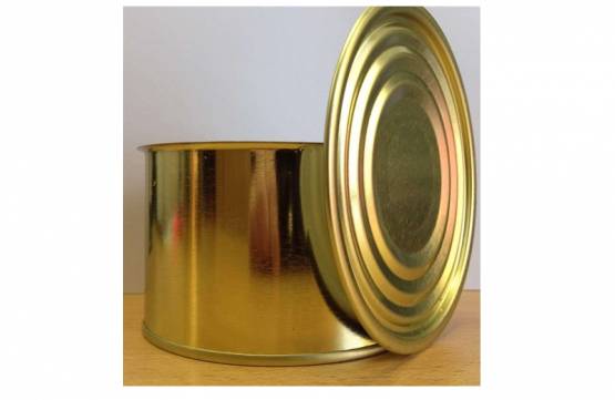 Plechovka na maso s víčkem malá 0,5 kg hladká