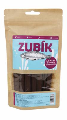 Pochoutka ZUBÍK 200g Rybí plátky se slávkou zelenoústou