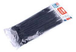 Pásky stahovací černé, rozpojitelné, 200x4,8mm, 100ks, nylon PA66