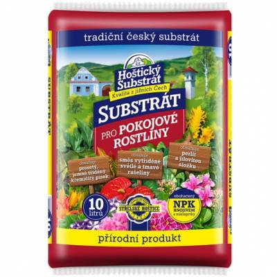 Substrát hoštický pro pokojové rostliny 10L