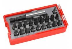 Hroty, sada 20ks, magnetický držák hrotů, CrV, EXTOL PREMIUM