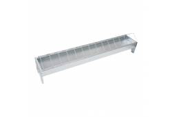 Krmítko pozinkované 750x130x150mm pro drůbež, se sklopnou mřížkou
