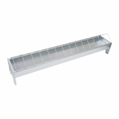 Krmítko pozinkované 750x130x150mm pro drůbež, se sklopnou mřížkou