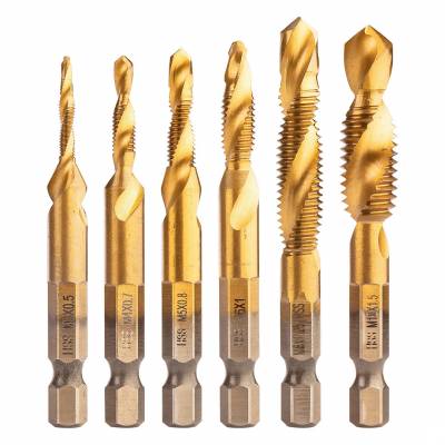 Sada vrtáků HSS TiN závitových M3.0-M10 Hex 6ks Neo Tools
