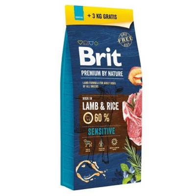 Brit Premium Dog by Nature Sensitive Lamb 15+3Kg