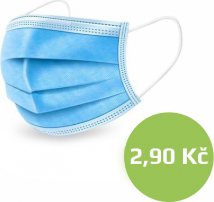 Rouška jednorázová třívrstvá  50ks/balení