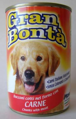 GRAN BONTA 400g konzerva pro psy s hovězím masem