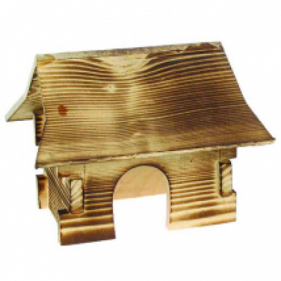 Domek pro křečka dřevěný 17x11,5x12,5cm