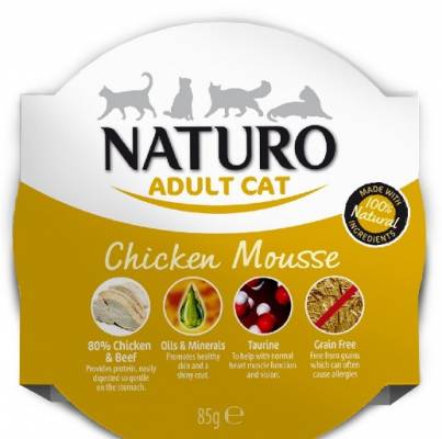 Naturo Adult Cat 85g Chicken Mousse