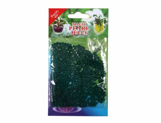 Gelové perly tmavě zelené 10g, 700ml, 1cm