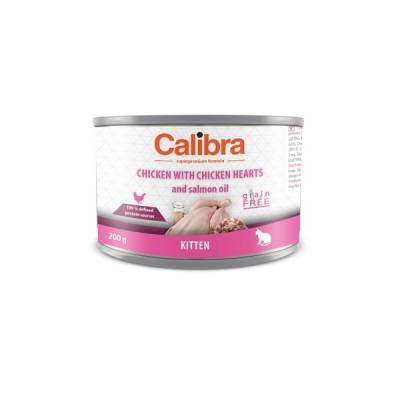 Calibra Cat 200g konz.Kitten kuře a kuřecí srdíčka